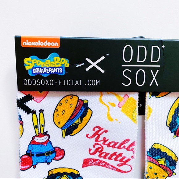 Nickelodeon Spongebob Krusty Krab Odd Sox Socks - Picture 2 of 8
